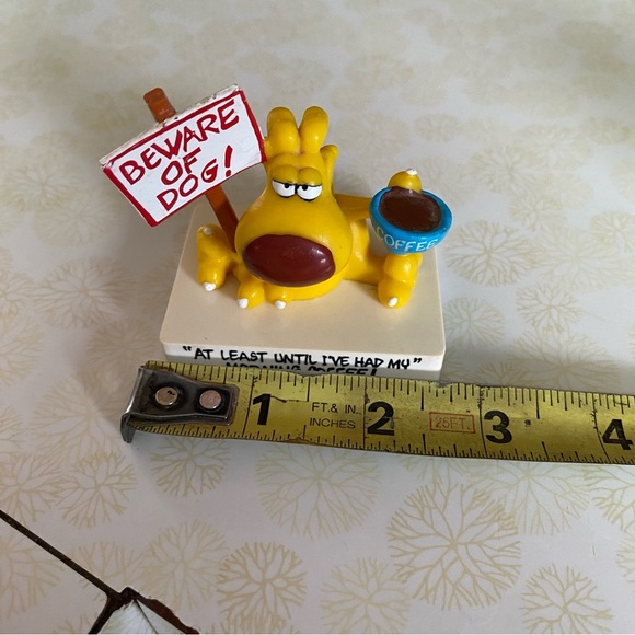 Vintage 1989 Grimmy “ Beware of dog “ figurine Mother Goose & Grim - Picture 5 of 6